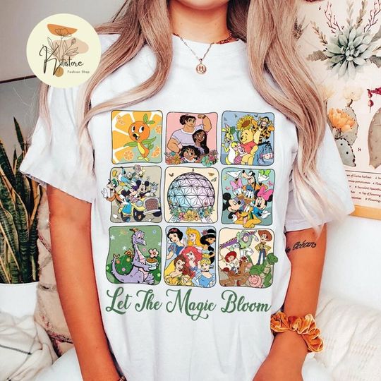 Let The Magic Blossom Shirt, Disney Epcot International Flower And Garden Festival