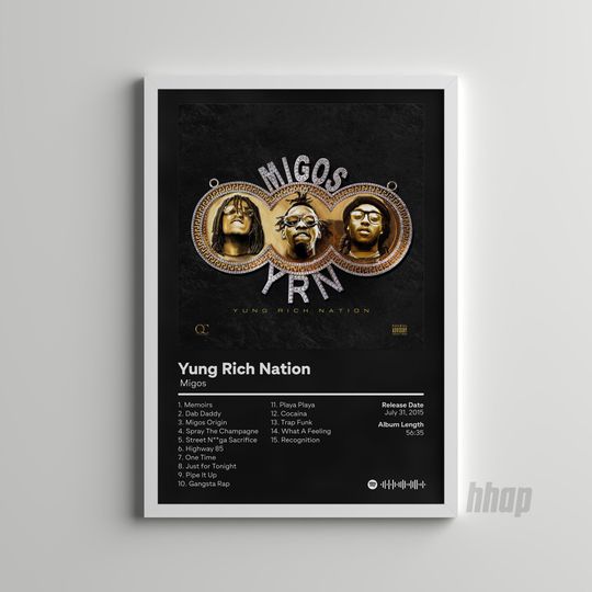 Discover Migos - Yung Rich Nation - Album Cover Poster