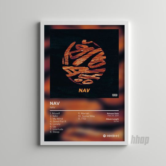 Discover NAV - Album Cover Poster- Nav Rapper Poster