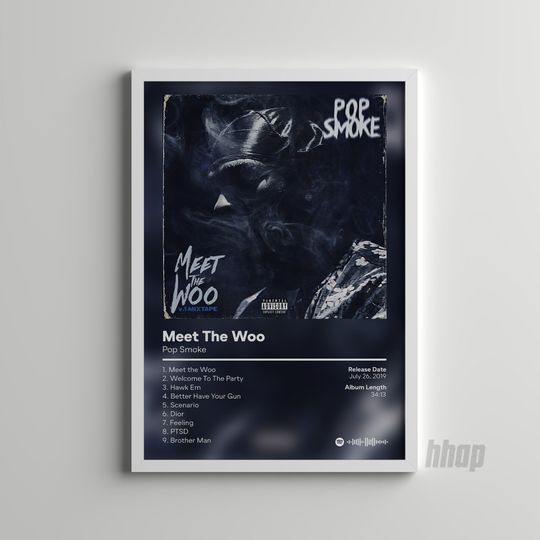 Discover Pop Smoke - Meet The Woo - Album Cover Poster