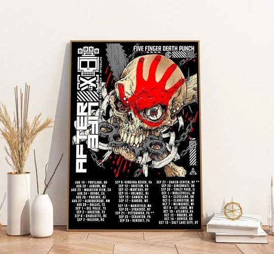 Megadeth-Five-Finger Death Punch Tour 2022 Poster
