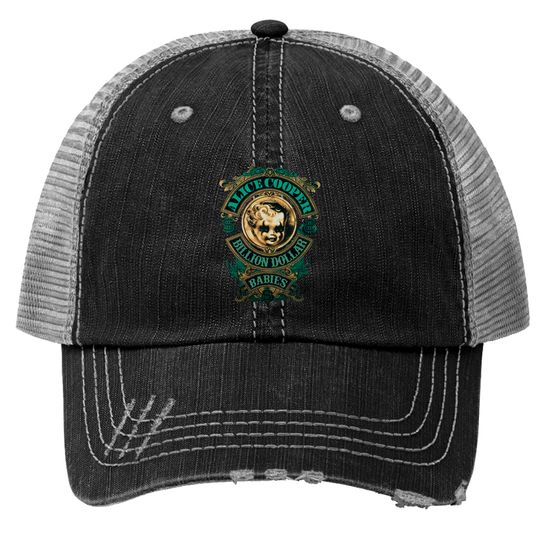 Alice Cooper Billion Dollar Babies Rock Official Trucker Hats Trucker Hats Mens Unisex