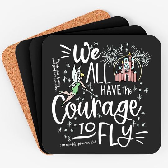Magic Kingdom Fireworks Coasters Happily Ever After Disney Castle Tinkerbell Fireworks Coasters