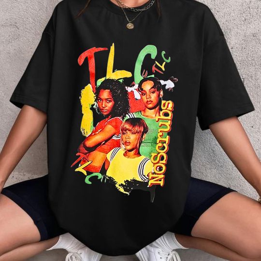 TLC Shirt | TLC Oversized Comfy Tee | Oversized Black Tee