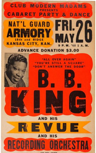Discover BB King Vintage Concert poster