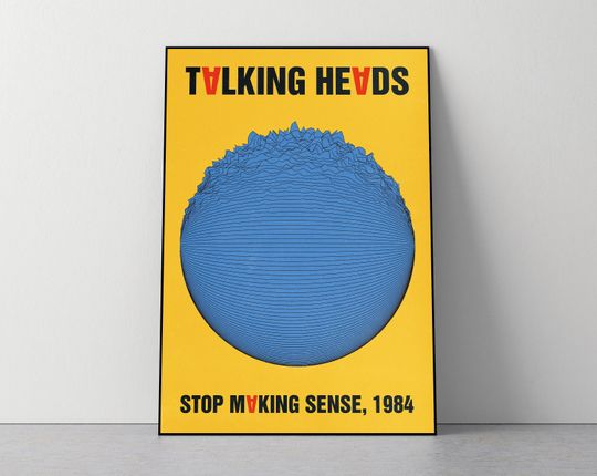 Talking Heads Music Poster