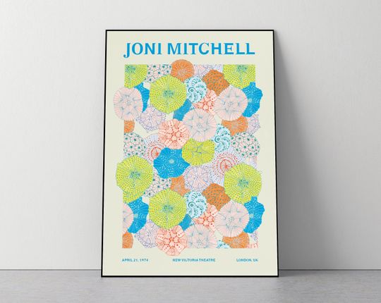 Joni Mitchell Music Poster
