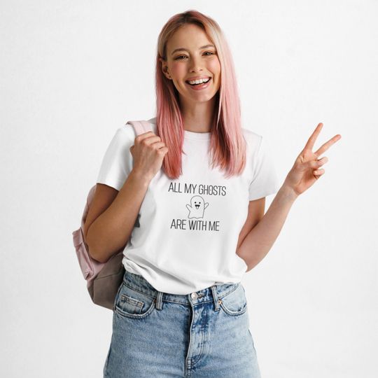 Lizzy McAlpine Shirt Tour 2023 Merch 'All my ghosts are with me' T-shirt Concert Merchandise