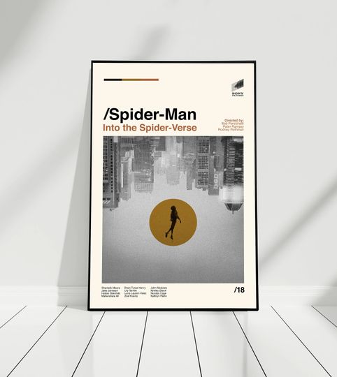 SPIDERMAN - Miles Morales - Retro Movie Poster - Modern Art - Vintage Poster