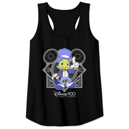 Disney Jiminy Cricket Portrait Tank Tops, Disney 100 Years of Wonder Tank Tops