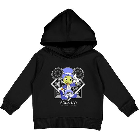 Disney Jiminy Cricket Portrait Kids Pullover Hoodies, Disney 100 Years of Wonder Kids Pullover Hoodies