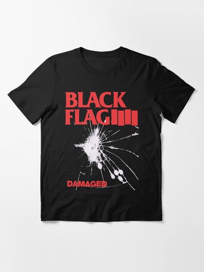 Discover Black Flag - Damaged | Essential T-Shirt