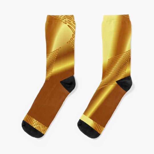 Discover Golden shiny Socks