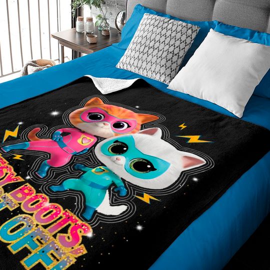 Discover Disney Junior SuperKitties Ginny and Bitsy Boots Blast Off! Baby Blankets