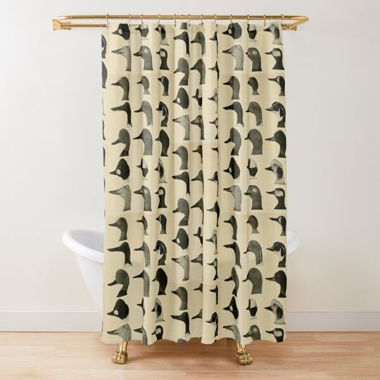 Discover Vintage Duck Heads Shower Curtain