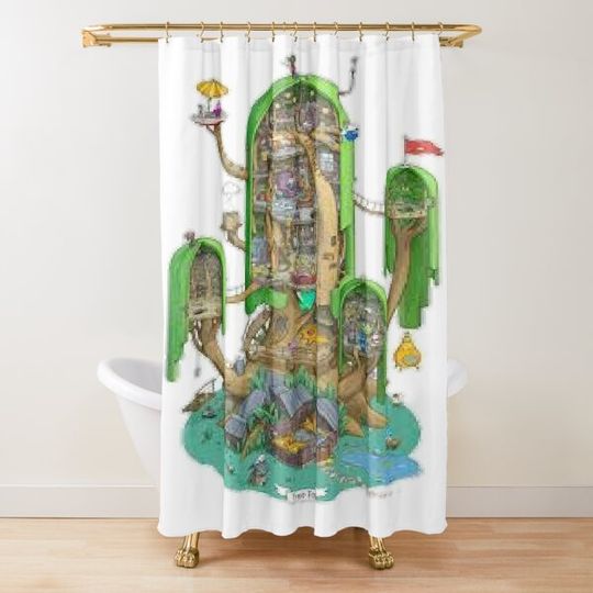 Adventure Time Shower Curtain