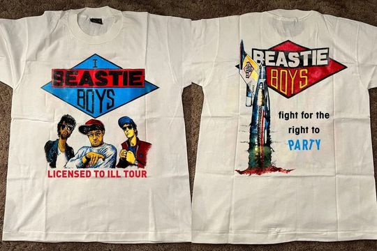 1987 Beastie Boys Licensed ToIll Tour T-Shirt, 90s Music Tee