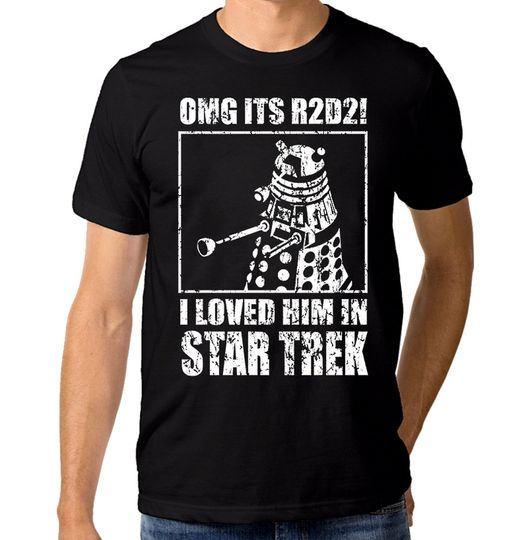 OMG It's R2-D2 Funny Dalek T-Shirt, Geek Combo