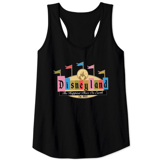 Retro Disneyland Est 1955 Tank Tops, The Happiest Place On Earth