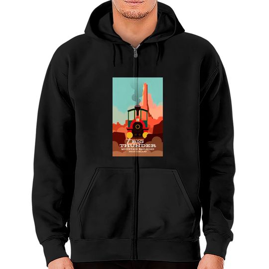 Big Thunder Mountain Railroad - Disneyland - Zip Hoodies