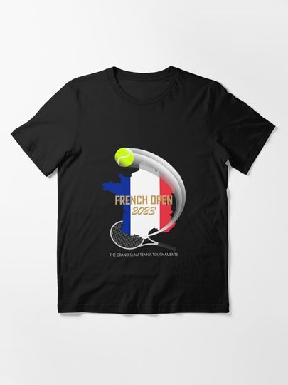 Wonderful 2023 French Open Tennis Tournament Design | Essential T-Shirt