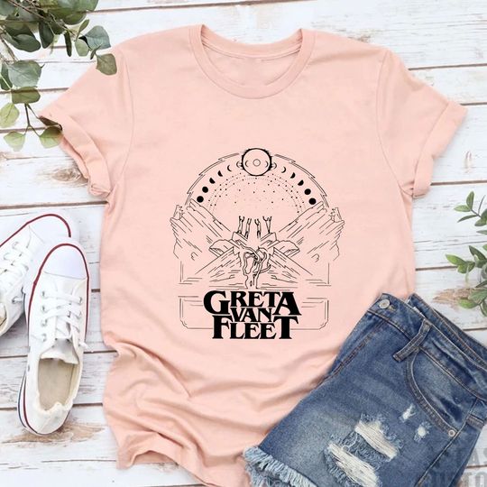 Discover Greta Van Fleet Shirt, Greta Van Fleet Merch, Greta Van Fleet Dreams In Gold Tour 2023 T-Shirt