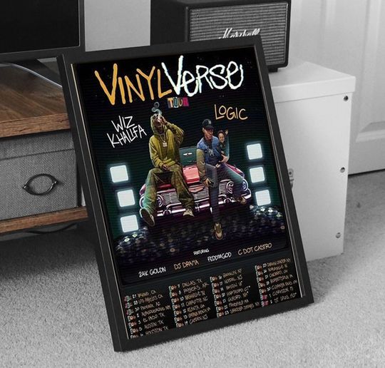 Wiz Khalifa Logic 2022 Tour Vinyl Verse Summer Tour Poster