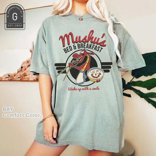 Disney Mulan Mushu's Bed and Breakfast Poster Shirt