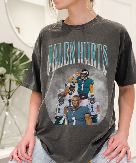90s Vintage Inspired Jalen Hurts Tshirt, Jalen Hurts Shirt, football vintage shirt