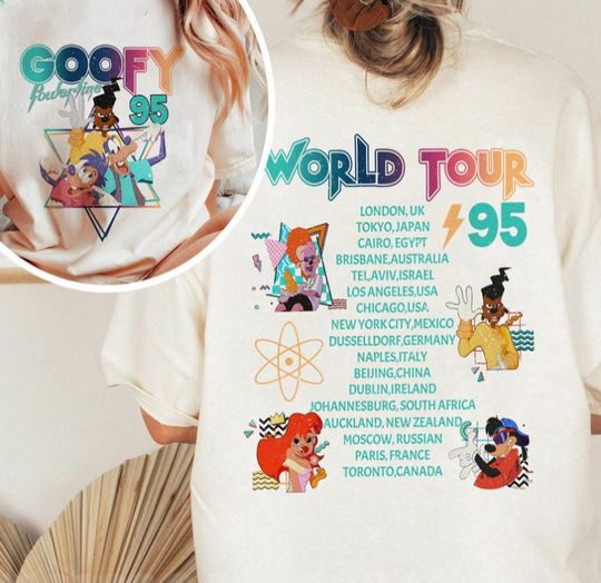 Powerline Stand Out World Tour Shirt, Disney Max Goof Roxanne Goofy T Shirt