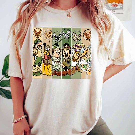Disney Animal Kingdom Shirt, Vintage Animal Kingdom Safari Shirt