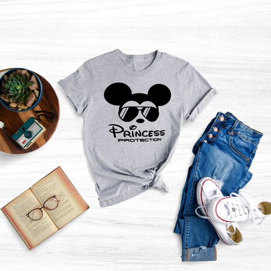 Princess Protection Shirt, Disney Princess Security Shirt, Disney Dad Shirt, Mickey Mouse Shirt