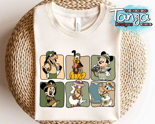 Disney Mickey Mouse And Friends Animal Kingdom Travel Retro Shirt, Magic Kingdom Unisex T-shirt
