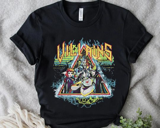 Retro Disney Villains Characters Maleficent Ursula Evil Queen Hades Shirt, WDW Unisex T-shirt