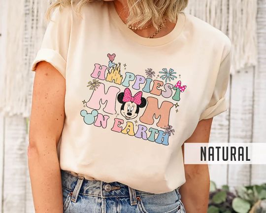 Happiest Mom On Earth Shirt, Besties Disney T-Shirt, Minnie Mouse Shirt, Disneyworld Shirt