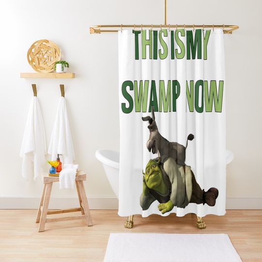 Discover Shrek-This is my swamp now Shower Curtain