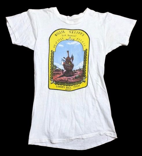Discover Vintage Nelson Vintage 3rd Annual 4th of July Picnic 1975 T-Shirt Thin Original X-Small