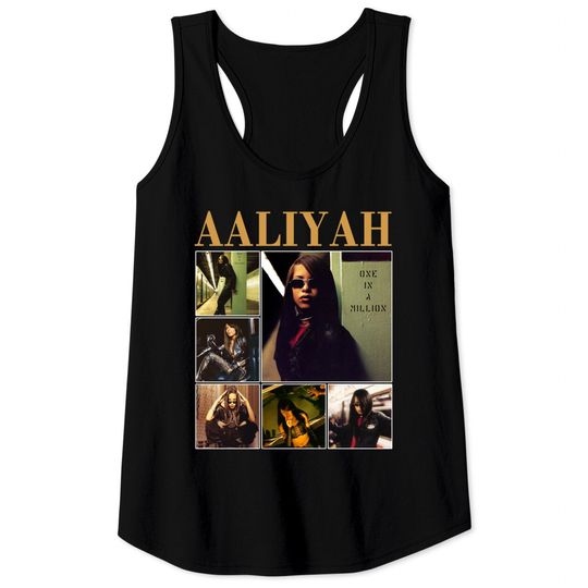 Aaliyah Tank Tops ,Aaliyah One in a million Tank Tops, Aaliyah Album lyric Gift ==
