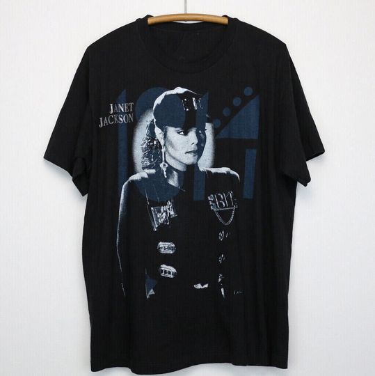 Vintage 1990 Janet Jackson Rhythm Nation Tour Shirt