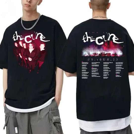 The Cure 2023 North American Tour Dates Tshirt