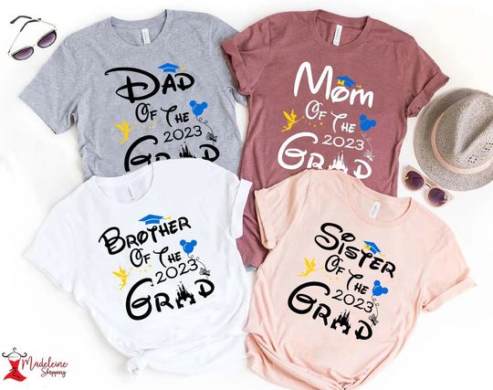 Disney Family Graduation Shirts, 2023 College Graduate shirt, Disney Grad shirts, Grad Shirt, Disney Group Shirt