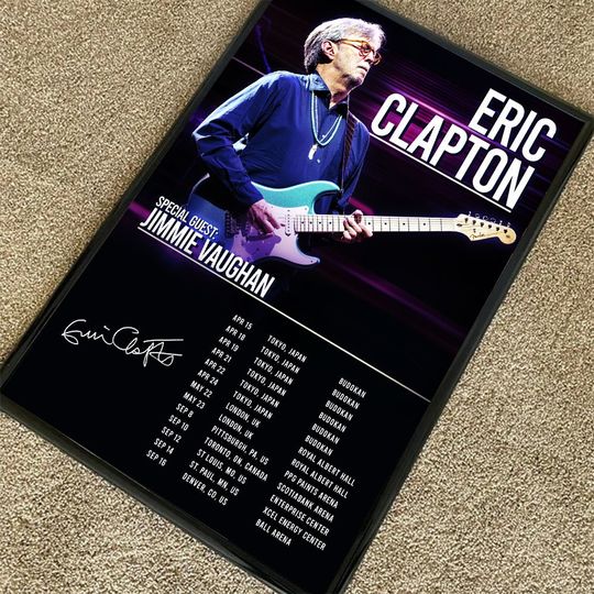 Eric Clapton 2023 Tour Poster
