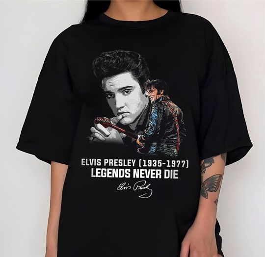 Elvis Presley 1935-1977 Legends Never Die T Shirt