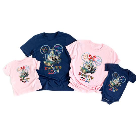 Disney Trip 2023 TShirt, Custom Disney Trip 2023 Family Shirts, Disney Squad Shirt