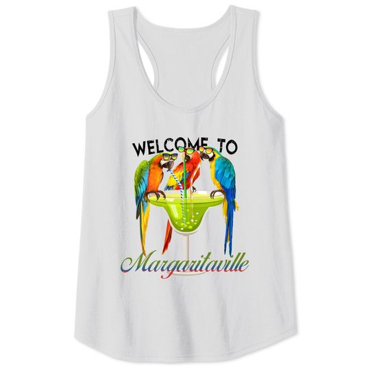 Margaritaville Concert Tank Tops - Retro Parrothead Tank Tops - Jimmy Buffett Music Tank Tops