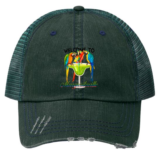 Margaritaville Concert Trucker Hats - Retro Parrothead Trucker Hats - Jimmy Buffett Music Trucker Hats