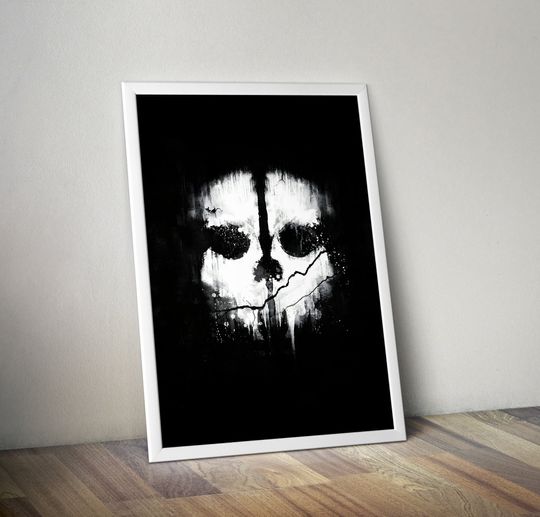 Call of Duty Poster | Ghost Logo Poster | Gaming Poster