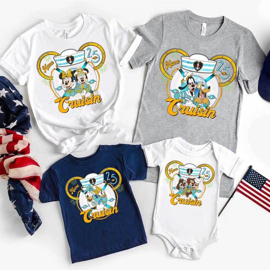 Personalized Disney Cruise shirt/Disney Cruise Line 25th silver anniversary shirt