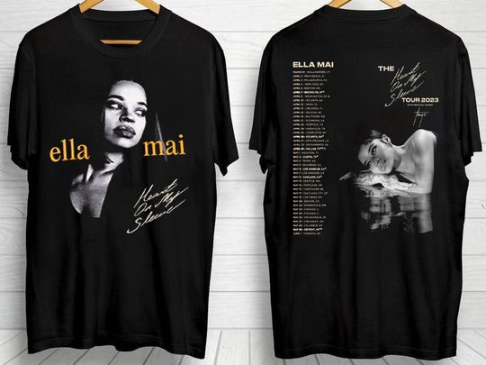 Ella Mai The Heart On My Sleeve Tour 2023 T-Shirt, Ella Mai Tour Shirt
