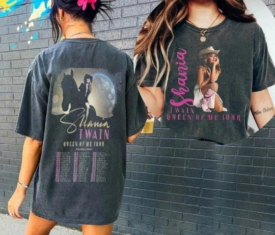 Shania Twain Queen of Me Tour 2023 Shirt, Shania Twain Tour 2023